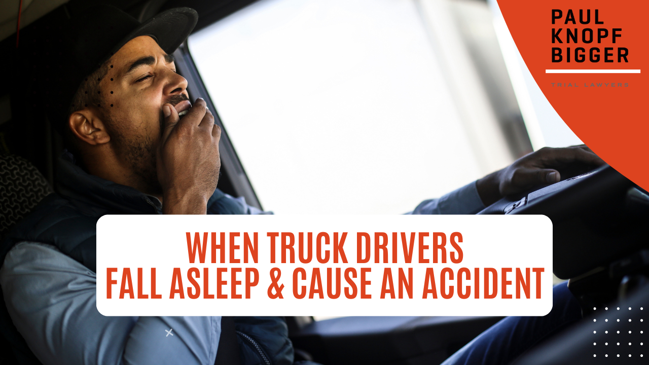 Truck Driver Falls Asleep at the Wheel and Causes an Accident