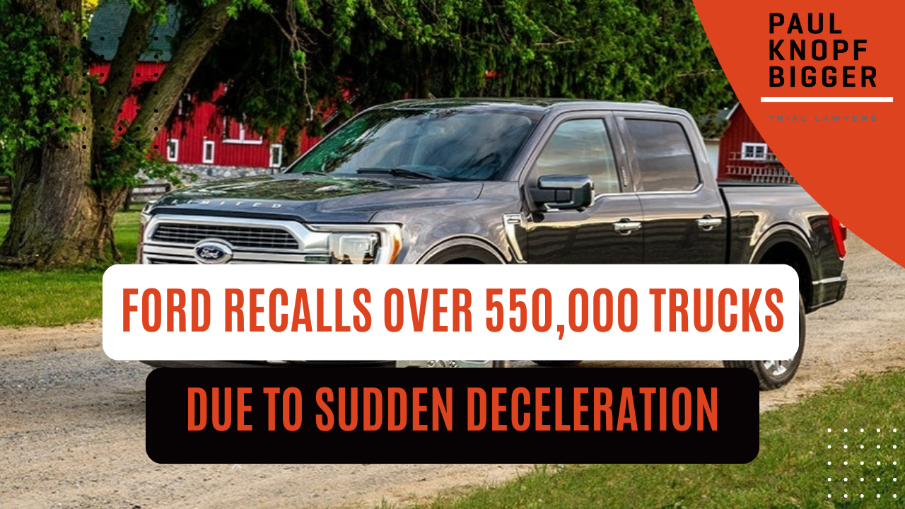 Ford Recalls Over Half Million Trucks Due to Sudden Deceleration