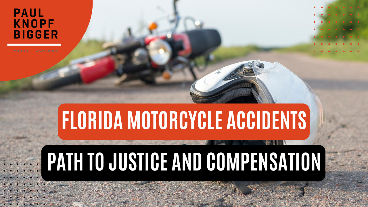 Motorcycle accidents in Florida often result in severe injuries or fatalities. In fact, over the past decade, nearly 500 to 600 fatalities occur each year on Florida roads. If you've been involved in such an accident, knowing your legal rights is crucial. An experienced Florida motorcycle accident attorney at Paul | Knopf | Bigger can help you understand your rights after an accident.