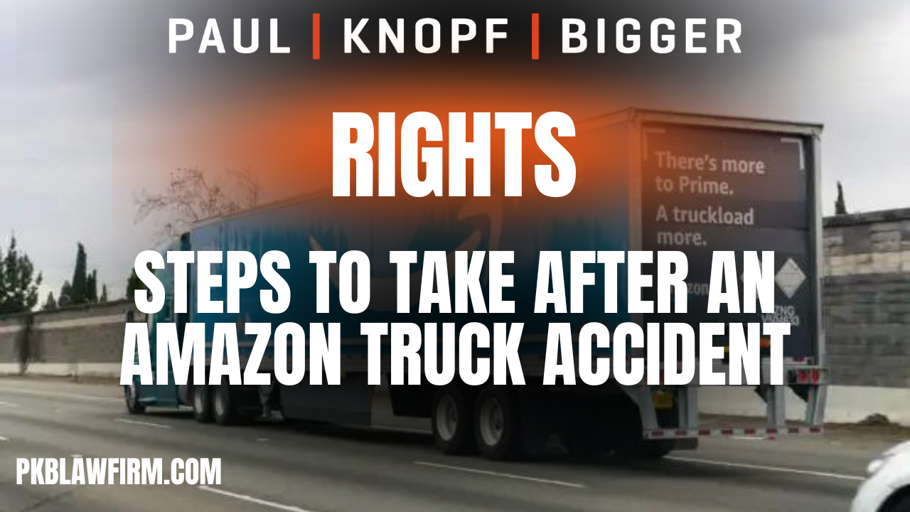 Facing a giant like Amazon can feel overwhelming and the legal complexities of the case can be consuming. However, experienced Amazon truck accident attorneys at Paul | Knopf | Bigger are here to help you make sense of it all.