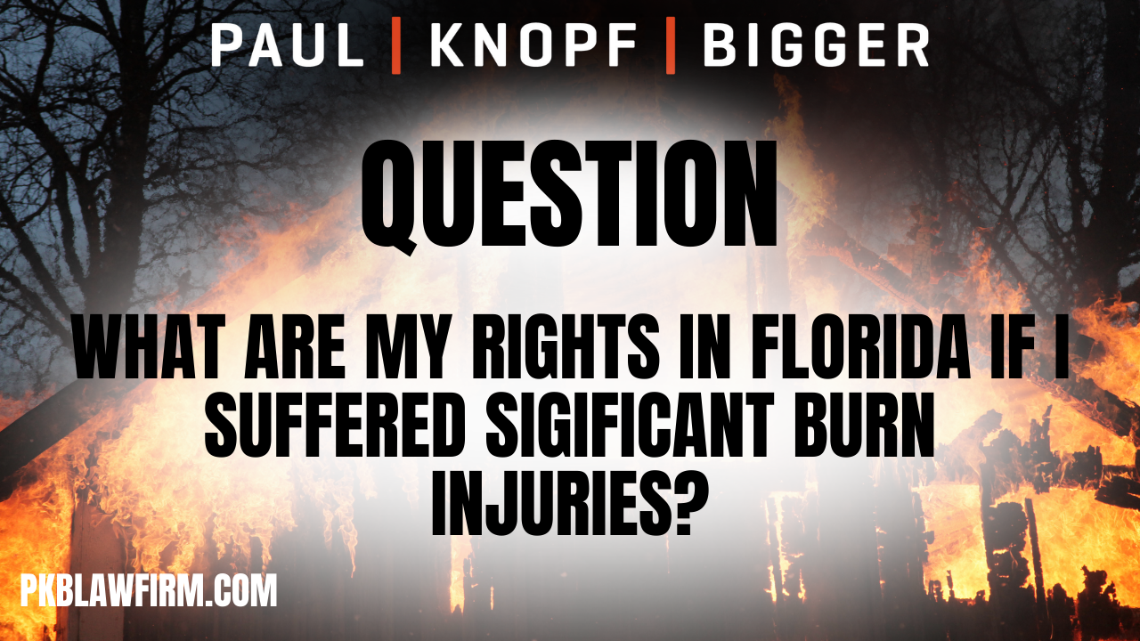 Burn injuries can be life-altering, often leading to excruciating medical treatments, significant financial burdens, and an inability to earn a living. If you've suffered such an injury due to someone else's negligence, you shouldn't have to bear the costs alone. Getting compensation from the at-fault party can be difficult without skilled legal assistance. That's where an experienced Florida burn injury lawyer can make all the difference.