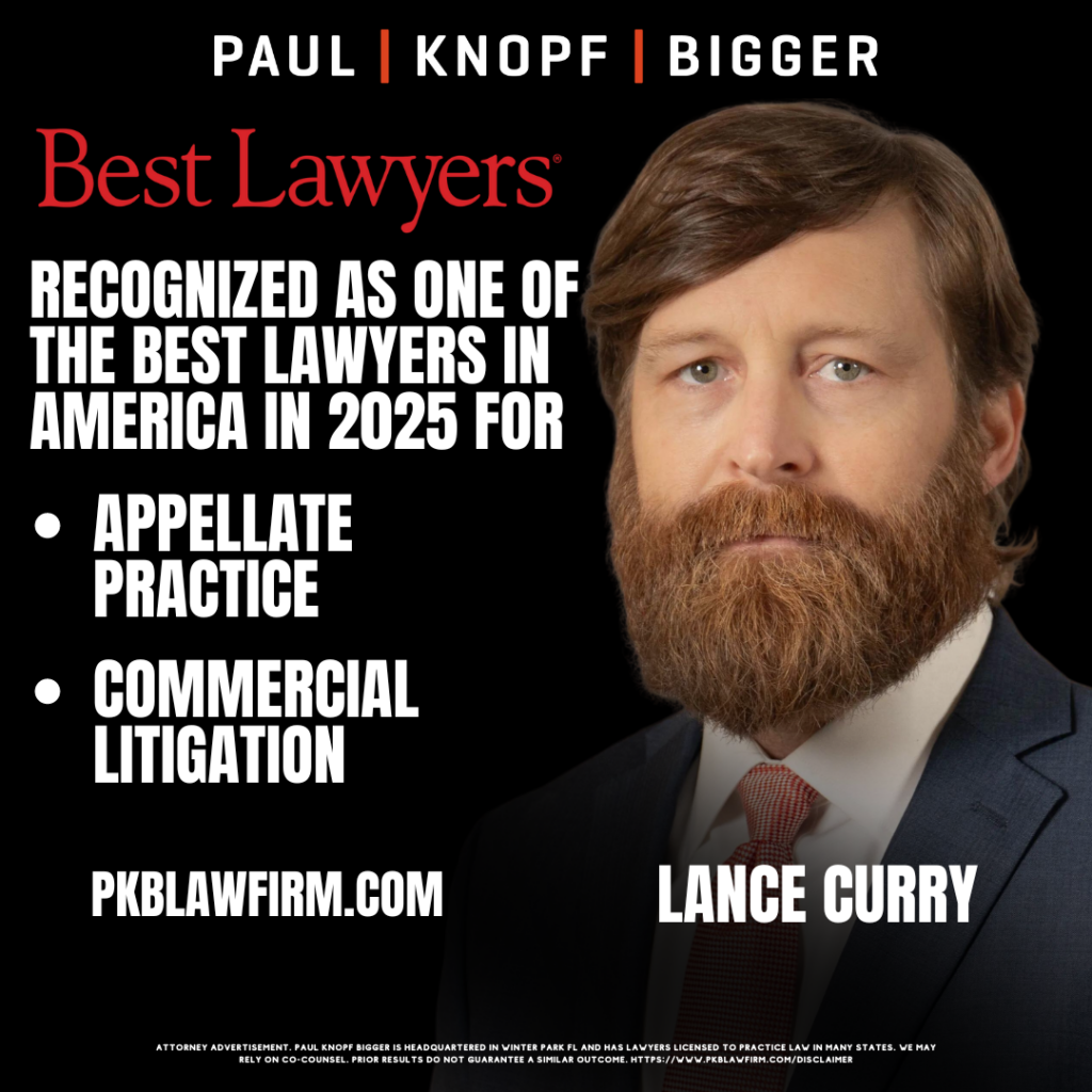 Lance Curry one of the best lawyers in america for 2025