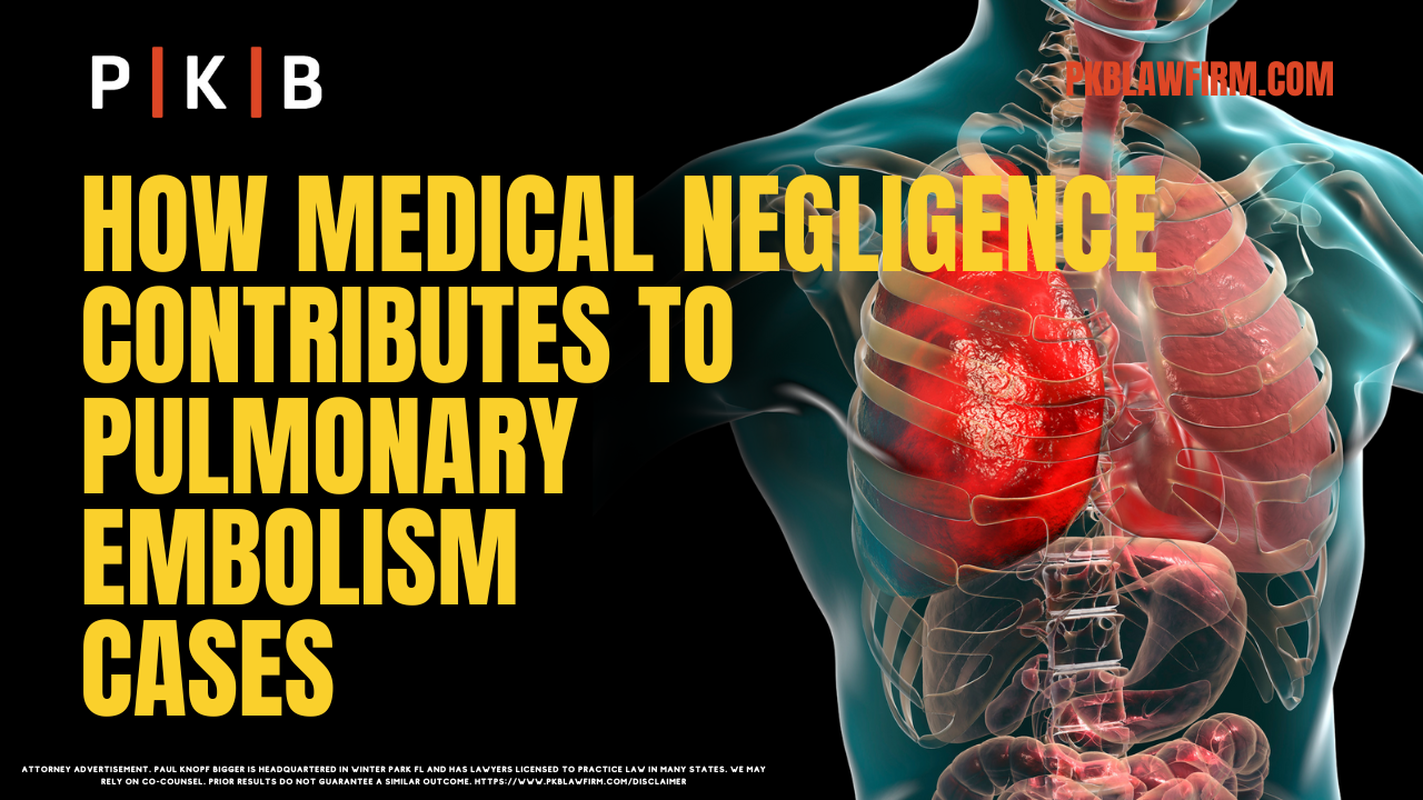 Pulmonary embolism (PE) is a severe, often life-threatening condition that demands prompt, accurate diagnosis and treatment. When medical professionals fail in their duty to provide necessary care, the consequences can be devastating for patients and their families. As a trusted Tampa pulmonary embolism attorney, Paul | Knopf | Bigger stands ready to help victims and their loved ones seek justice and fair compensation for injuries caused by such negligence.