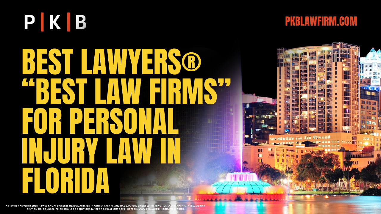 When you or a loved one suffers an injury due to someone else’s negligence, seeking legal help becomes crucial. Finding the best personal injury lawyer in Florida ensures your case is handled professionally, maximizing your chances of fair compensation. Paul | Knopf | Bigger was recently awarded Tier One status by Best Lawyers for Personal Injury for the State of Florida and is a nationally recognized law firm.  Call us now at (800) 434-4327.