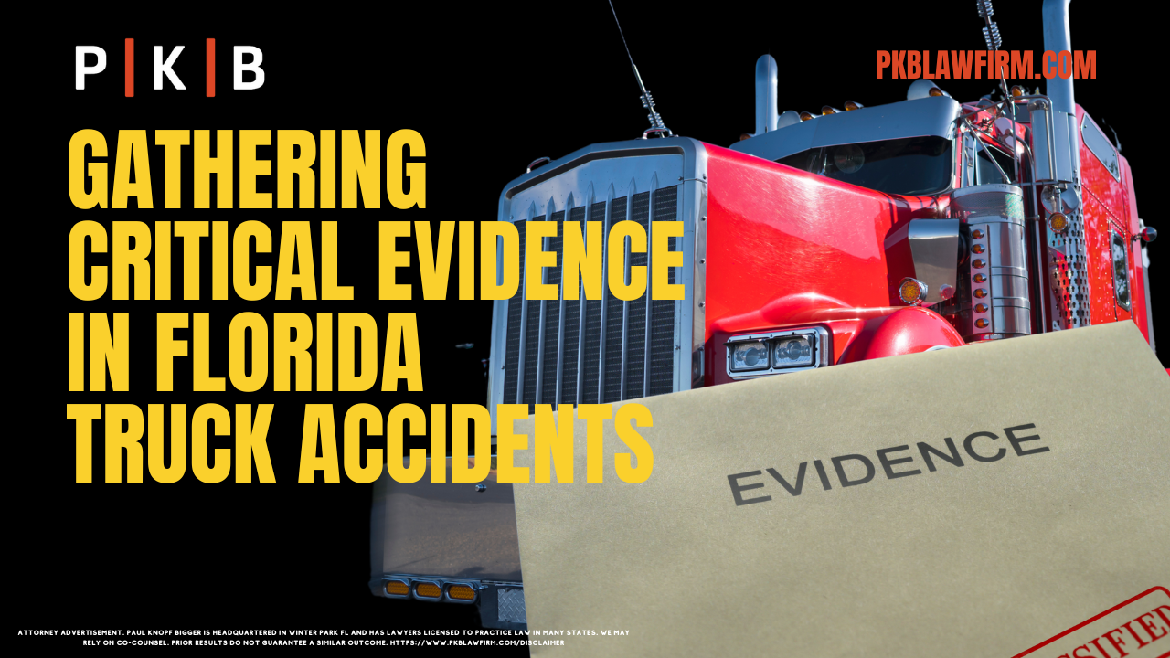 When commercial truck accidents happen, they often lead to severe injuries, financial losses, and emotional trauma. Truck accidents differ from typical car accidents due to their complexity and the level of devastation they can cause. Trucking companies and their insurance providers are often quick to protect their interests, which makes gathering crucial data and evidence essential to build a strong case. At Paul | Knopf | Bigger, we know that gathering and preserving the right types of evidence is vital to obtaining the compensation you deserve. The truck accident attorneys at Paul | Knopf | Bigger will explain the various types of data and evidence involved in commercial truck accidents and how each element contributes to the success of your case.