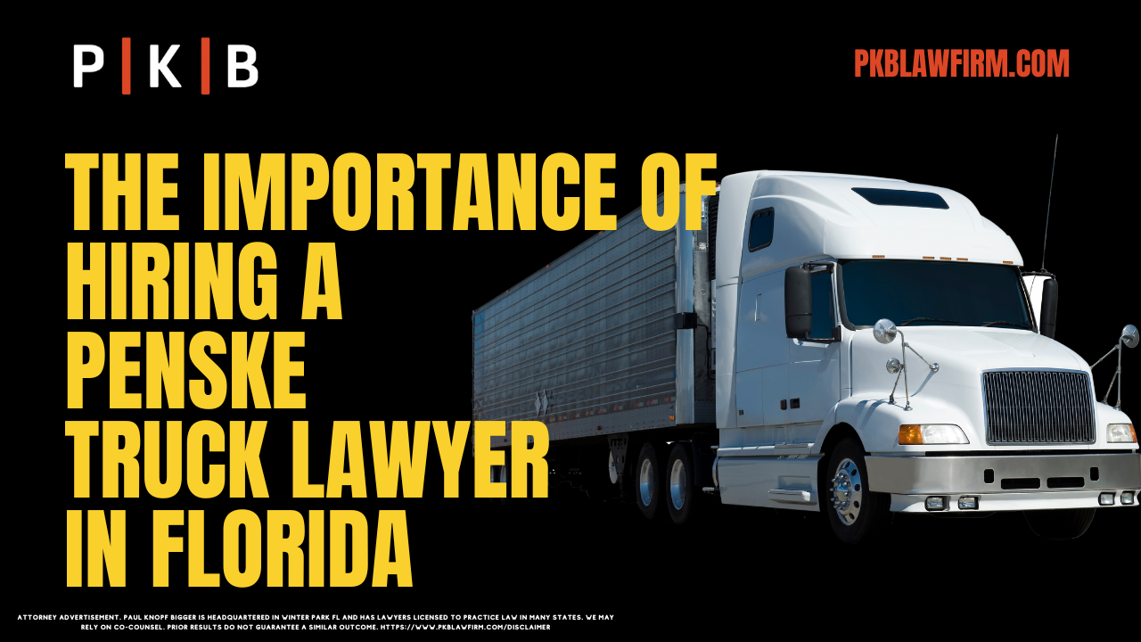 Experiencing an accident with a Penske truck in Florida can be overwhelming, leading to serious physical, emotional, and financial challenges. Penske and its insurance representatives often move quickly to protect their interests, making it essential for victims to secure the help of an experienced Florida Penske truck accident lawyer. The legal professionals at Paul | Knopf | Bigger specialize in commercial truck accident cases, advocating for maximum compensation for victims who suffer serious injuries, long-term disabilities, or the wrongful death of a loved one. Contact us today for a free consultation or call (800) 434-4327 for immediate assistance.