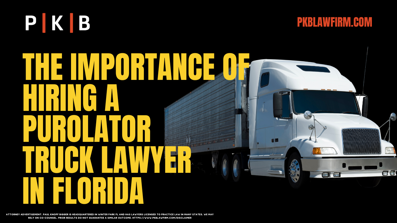 Being involved in a collision with a Purolator truck in Florida can lead to life-altering consequences, affecting your health, finances, and overall well-being. As a prominent trucking company, Purolator and its insurance representatives act swiftly to protect their interests, which is why securing a skilled Florida Purolator truck accident lawyer is crucial for defending your rights. At Paul | Knopf | Bigger, our legal team is dedicated to helping victims of commercial truck accidents secure the maximum compensation they deserve.