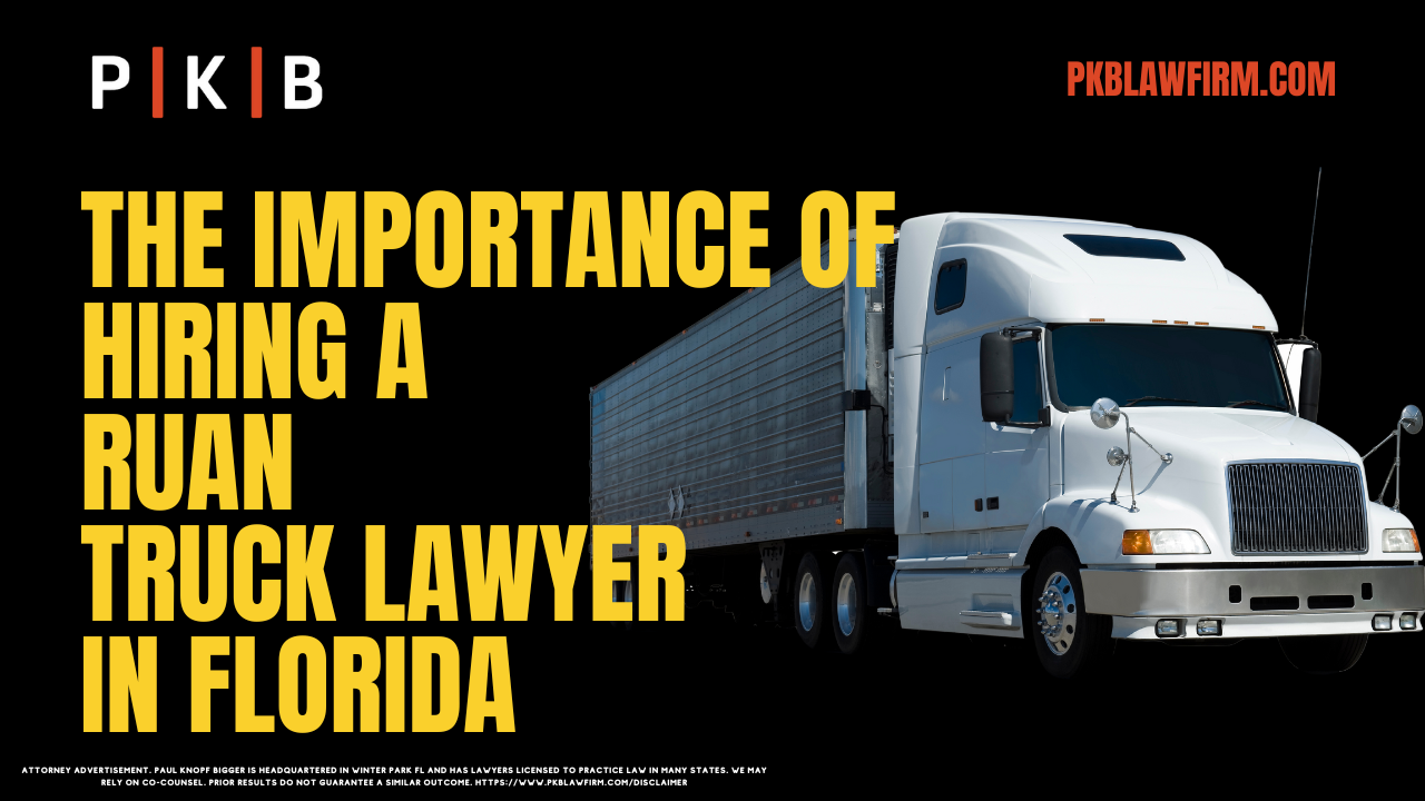 Being involved in an accident with a Ruan truck in Florida can have life-altering consequences, severely impacting every aspect of a victim's life. The rapid response of Ruan’s insurance team and the complexities of commercial truck accident claims make hiring an experienced Florida Ruan truck accident lawyer critical to protecting your rights. At Paul | Knopf | Bigger, our team specializes in representing victims of truck accidents and is committed to securing the maximum compensation for those suffering from severe injuries, long-term disabilities, or the loss of a loved one in a wrongful death case. Contact us today for a free consultation or call (800) 434-4327 for immediate assistance.