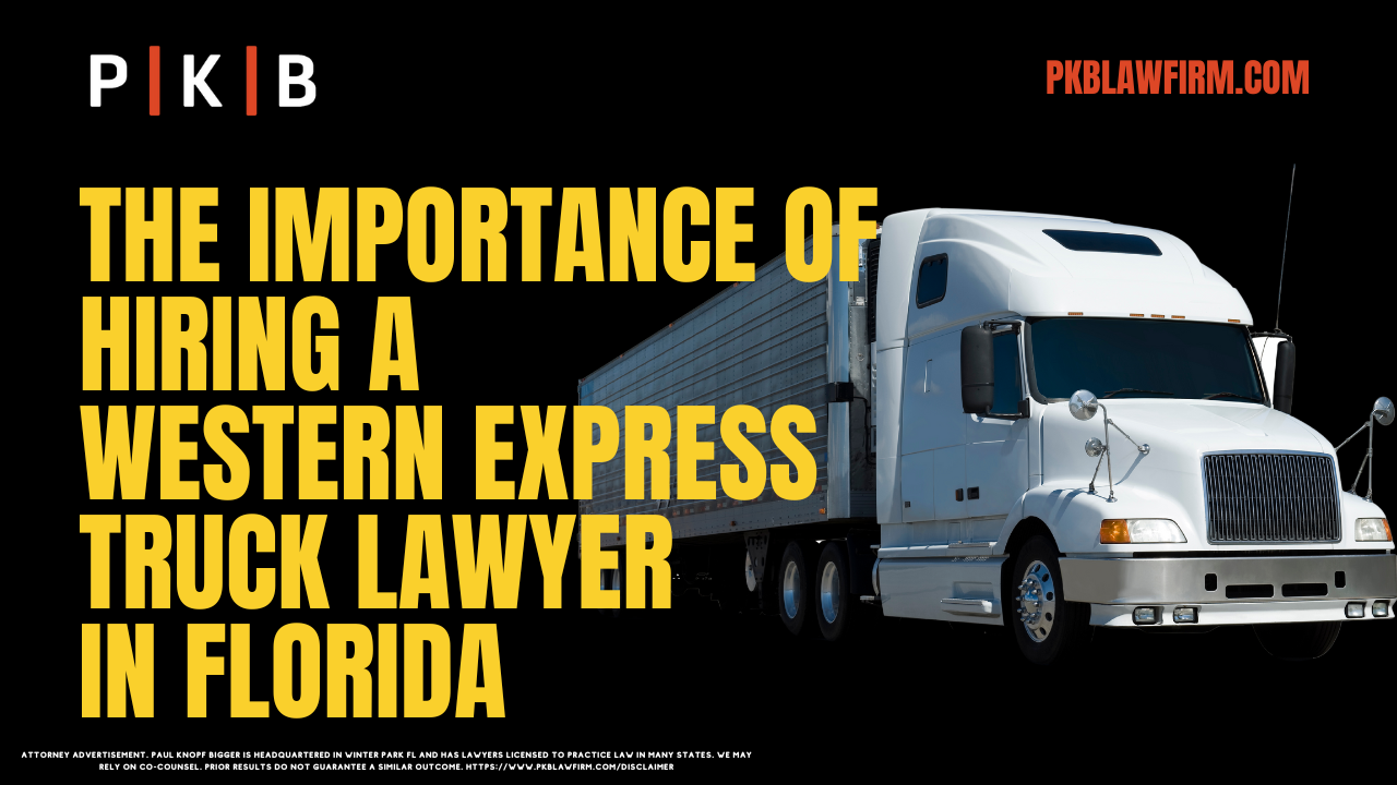 Truck accidents in Florida can have life-altering consequences, particularly when involving a large commercial vehicle like those operated by Western Express. With the severity of such accidents, victims often face a long recovery process, financial burdens, and emotional distress. At Paul | Knopf | Bigger, we specialize in handling cases involving Western Express truck accidents, providing expert legal support to victims seeking fair compensation. If you or a loved one has been involved in a Western Express truck accident, then you need a Florida Western Express truck accident lawyer from Paul | Knopf | Bigger. Contact us today for a free consultation or call (800) 434-4327 for immediate assistance.