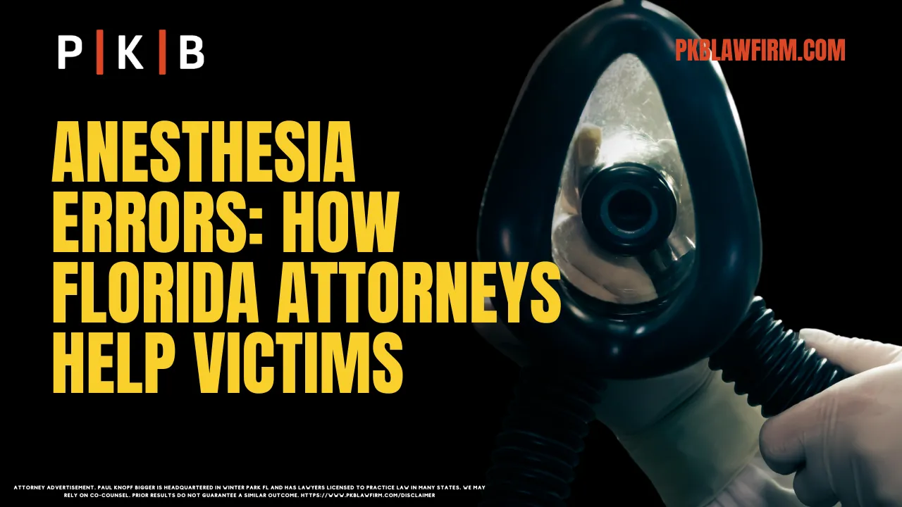 When medical professionals fail to deliver the standard of care expected during anesthesia administration, the consequences can be life-altering or even fatal. Victims of anesthesia errors in Florida have legal options, and seeking help from an experienced anesthesia malpractice attorney is critical. At Paul | Knopf | Bigger, we specialize in representing victims of anesthesia malpractice, ensuring they receive the justice and compensation they deserve. Call us today at (800) 434-4327.