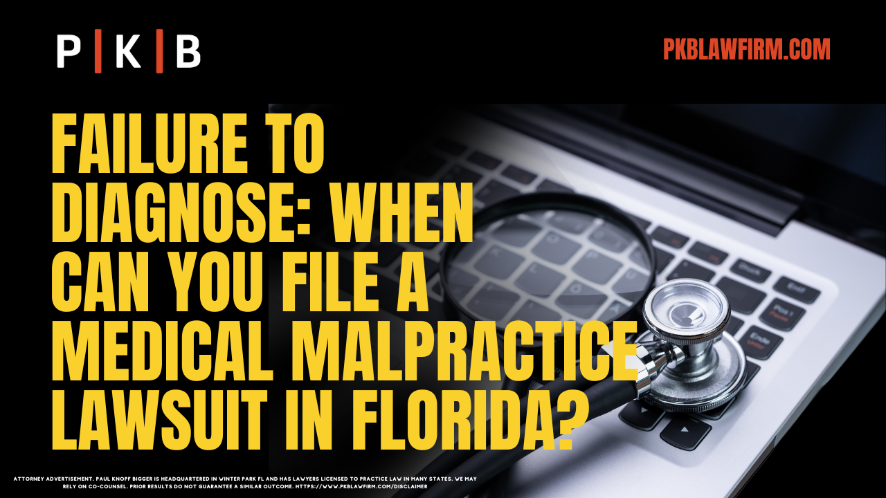 In the complex world of healthcare, patients place immense trust in medical professionals to provide accurate diagnoses and timely treatment. However, when a failure to diagnose occurs, the consequences can be devastating. Patients may suffer from worsening conditions, delayed treatments, or irreversible harm. If you or a loved one has been a victim of such negligence in Florida, it’s crucial to understand your rights and when you can pursue a failure to diagnose lawsuit.