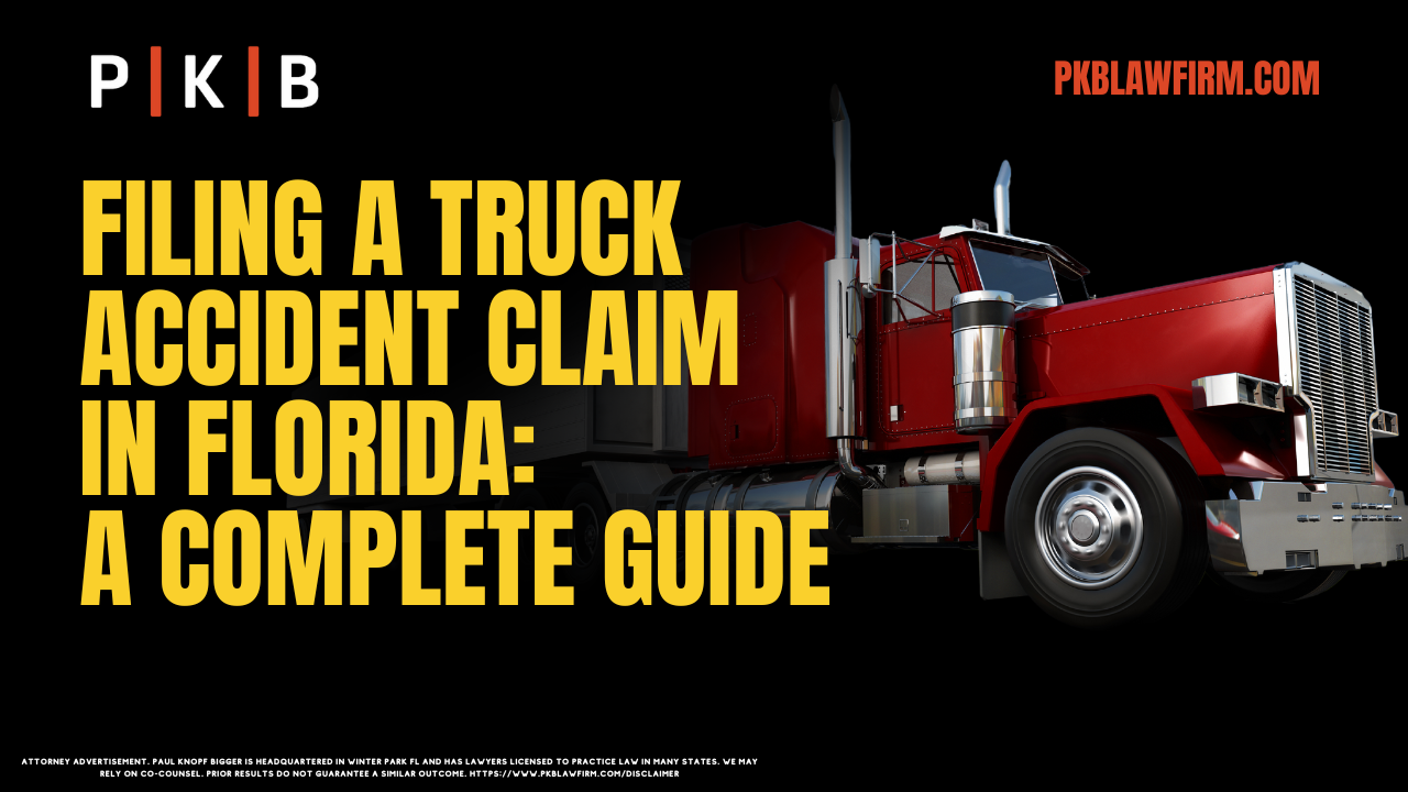 Truck accidents can cause devastating injuries, property damage, and emotional trauma. Understanding how to file a truck accident claim in Florida is essential to securing the compensation you deserve. At Paul | Knopf | Bigger, we have the experience and expertise to guide you through this complex process. Here’s an in-depth guide to help you understand every aspect of filing your claim.