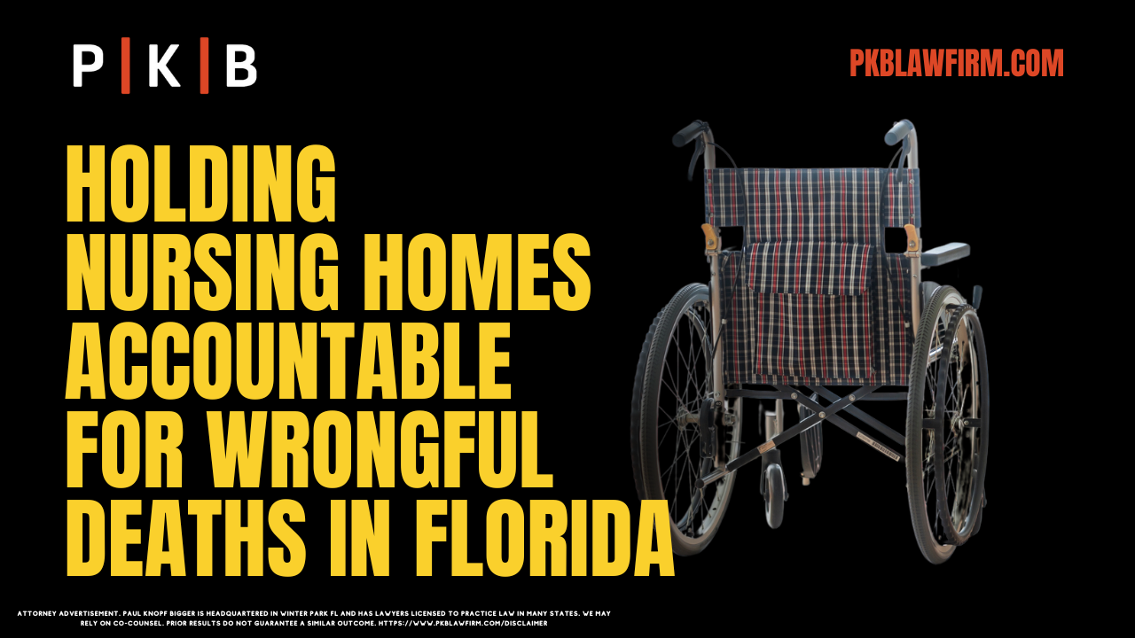 Nursing home abuse and wrongful death are serious issues that demand immediate attention and action. In Florida, residents of nursing homes deserve the highest level of care, respect, and dignity. Unfortunately, when nursing homes neglect or abuse their patients, it can result in devastating consequences, including wrongful death. Holding nursing homes accountable for these tragic events is crucial to ensure justice for victims and their families. If you or a loved one has experienced nursing home abuse resulting in wrongful death, it is essential to consult with an experienced law firm like Paul | Knopf | Bigger to understand your rights and legal options.