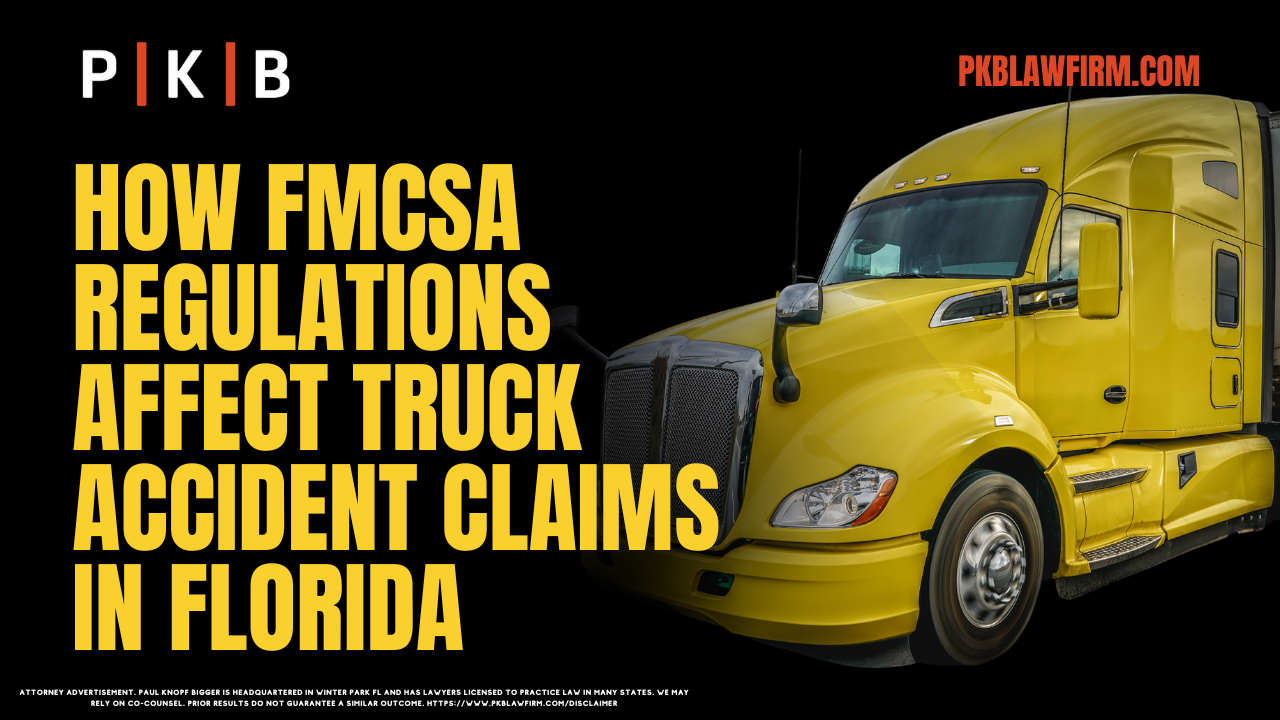 Truck accidents in Florida can lead to devastating consequences for victims. These accidents often involve complex legal issues, especially when FMCSA regulations and truck accidents intersect. The Federal Motor Carrier Safety Administration (FMCSA) establishes strict rules and guidelines to ensure the safety of commercial truck drivers and the public. However, violations of these regulations can have a profound impact on truck accident claims in Florida. In this article, we will explore how FMCSA regulations and truck accidents influence the legal landscape, and how Paul | Knopf | Bigger can help you navigate these challenging cases.