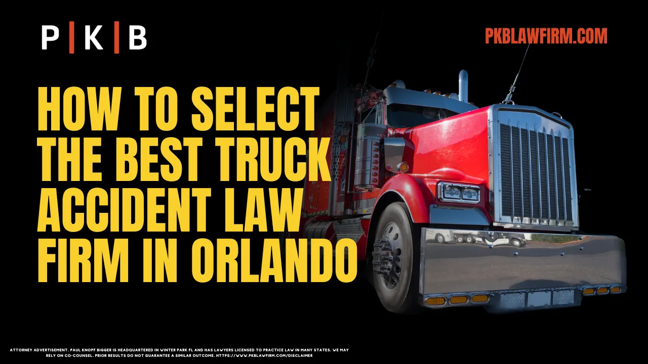 When you or a loved one have been involved in a truck accident, finding the best truck accident law firm in Orlando becomes an essential step toward securing justice and fair compensation. Truck accidents can result in devastating injuries, mounting medical bills, and emotional distress. Choosing the right legal representation ensures that your rights are protected and that you can focus on healing. At Paul | Knopf | Bigger, we specialize in helping truck accident victims achieve justice. Below, we provide a detailed guide on how to select the right firm to handle your case.