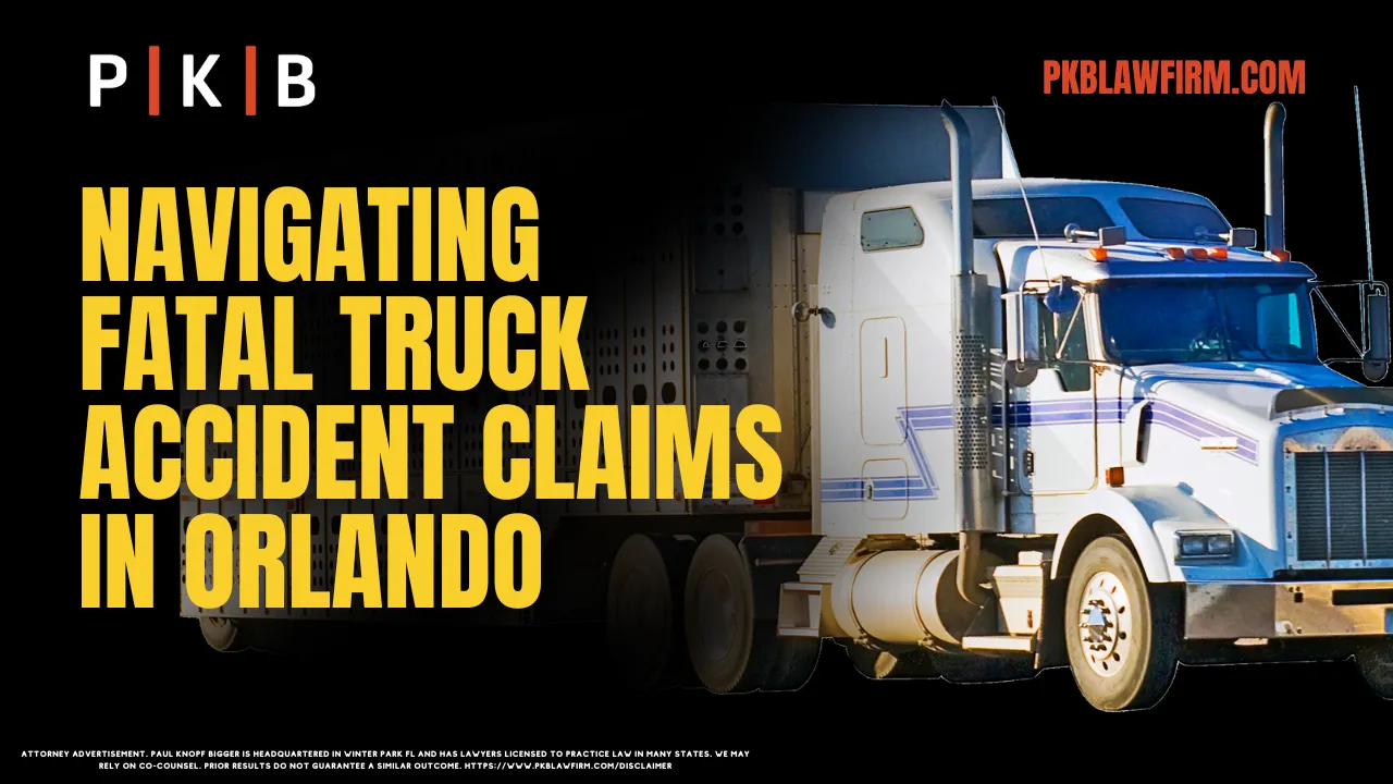 Fatal truck accidents in Orlando are devastating events that leave families grappling with immense grief, financial burdens, and legal complexities. The aftermath of a fatal truck accident can be overwhelming, making it crucial for families to understand their rights and the legal options available. At Paul | Knopf | Bigger, we are committed to helping families seek justice and secure the compensation they deserve.