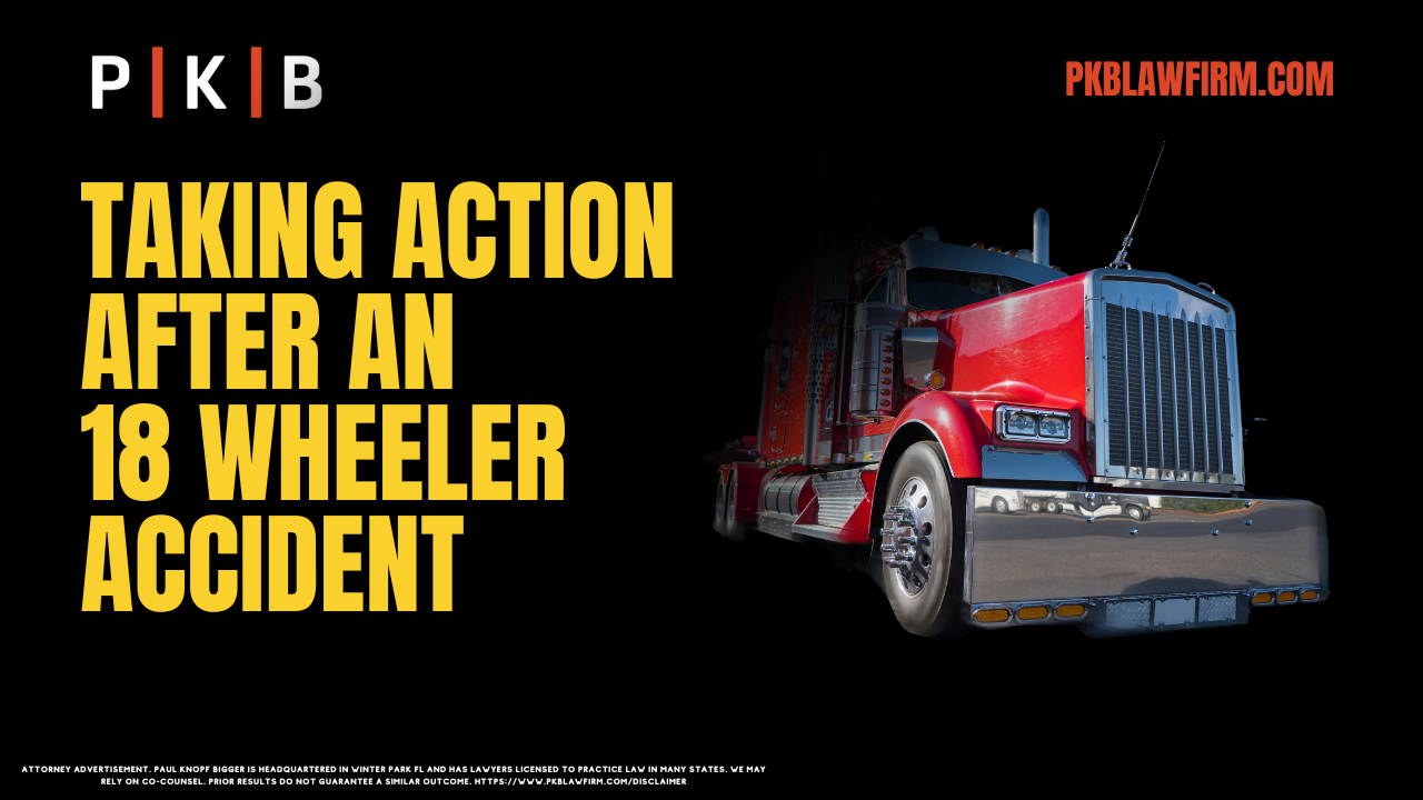 Truck accidents involving 18-wheelers are often devastating, leaving victims with severe injuries and complex legal battles. These cases demand a seasoned advocate who understands the intricacies of trucking laws and can hold the responsible parties accountable. If you’ve been injured in an 18-wheeler accident in Orlando, securing the expertise of an experienced Orlando 18-wheeler accident lawyer from Paul | Knopf | Bigger is critical.