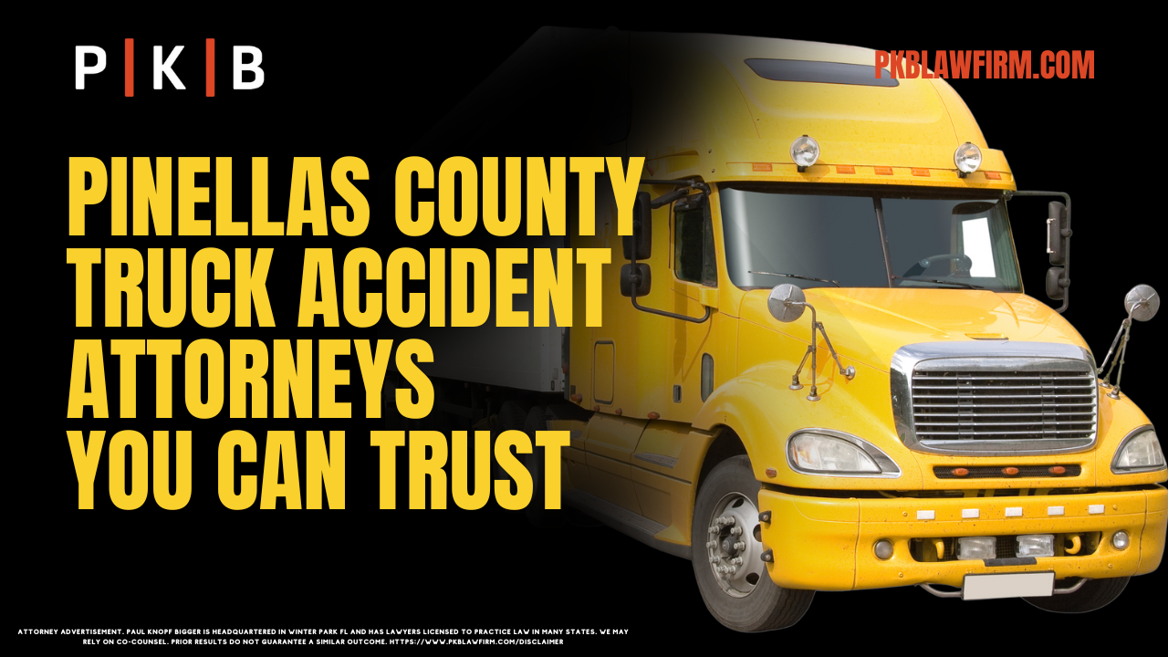 Were you involved in a collision with an 18-wheeler in Pinellas County? If a truck driver or trucking company caused your accident, you may be entitled to compensation for your injuries and financial losses. Unfortunately, trucking companies and their insurers often aggressively work to reduce or deny liability. That’s where the experienced Pinellas County truck accident attorneys at our firm can make a significant difference.