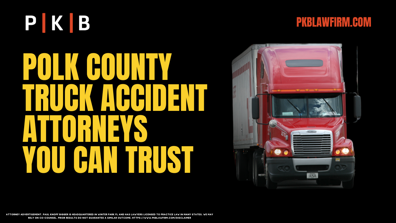 Were you involved in a collision with an 18-wheeler in Polk County? If a truck driver or trucking company caused your accident, you may be entitled to compensation for your injuries and financial losses. However, trucking companies and their insurers often aggressively work to minimize or deny liability. This is where the experienced Polk County truck accident attorneys at our firm can make a meaningful difference.