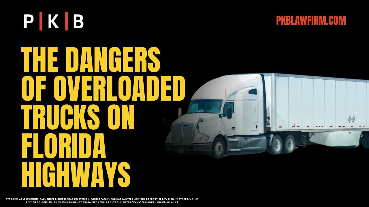 Florida's highways serve as vital arteries for commerce and transportation. However, the ever-present risk posed by overloaded trucks causing accidents endangers the safety of all who travel these roads. At Paul | Knopf | Bigger, we understand the devastating consequences of these preventable accidents and are committed to helping victims seek justice.