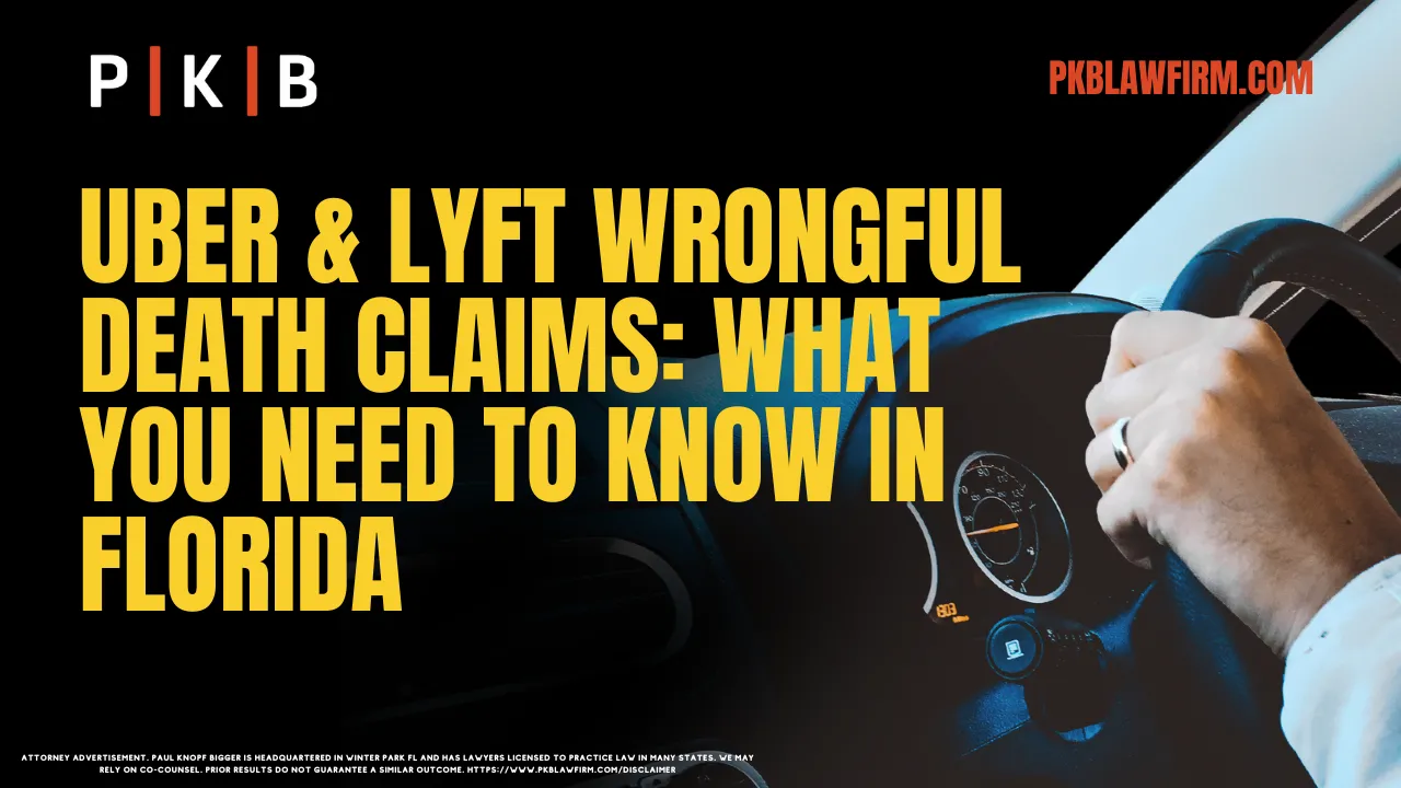 Ridesharing services like Uber and Lyft have become a convenient part of modern life, but when tragedy strikes in the form of a wrongful death, the legal landscape can be daunting. At Paul | Knopf | Bigger, we are dedicated to helping grieving families navigate the complexities of rideshare accident wrongful death claims in Florida. Understanding your rights and the legal processes involved is crucial to securing the compensation you deserve.