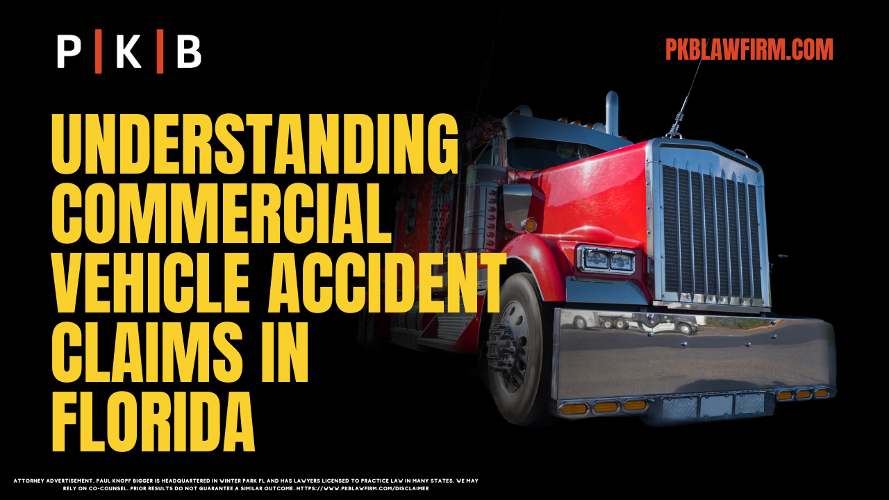 Accidents involving commercial vehicles in Florida can lead to serious legal challenges, especially when it comes to securing the compensation you deserve. Commercial vehicle accidents in Florida often involve large, complex cases with multiple parties, including truck drivers, insurance companies, and businesses. If you've been involved in such an accident, understanding how to navigate your claim and working with experienced attorneys like Paul | Knopf | Bigger can make all the difference in securing a favorable outcome.