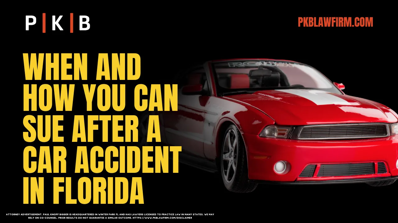 Car accidents are an unfortunate reality for drivers across Florida, and the aftermath often leaves victims grappling with injuries, property damage, and emotional trauma. One pressing question for many is, “Can I sue after a car accident in Florida?” Understanding your legal options and rights is essential for securing the compensation you deserve.