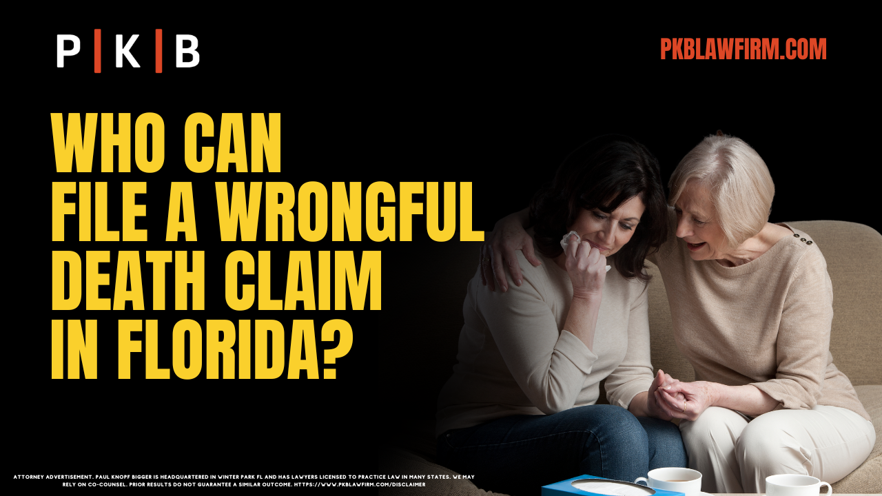 When a loved one tragically loses their life due to someone else's negligence, family members may have the right to seek justice through a wrongful death claim. However, understanding who can file a wrongful death claim in Florida is a crucial first step in this legal process. Florida law has strict guidelines on eligibility and timelines, making it essential to consult experienced attorneys like those at Paul | Knopf | Bigger to protect your rights.